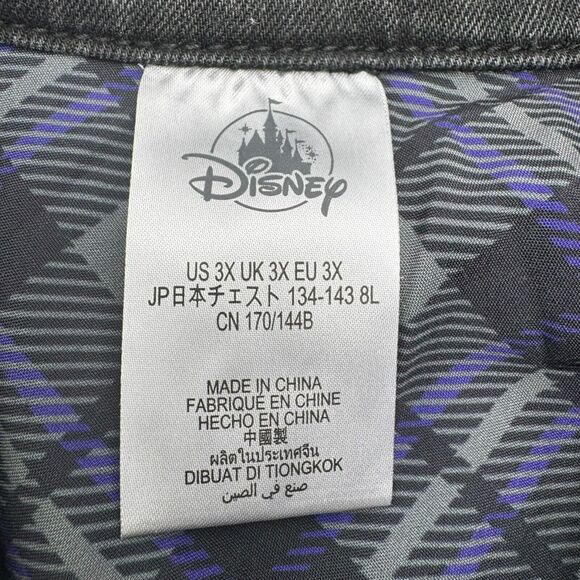 DISNEY STORE NWT Women's 3X Black Haunted Mansion‎ Denim Jean jacket Madam Leota - Picture 8 of 16